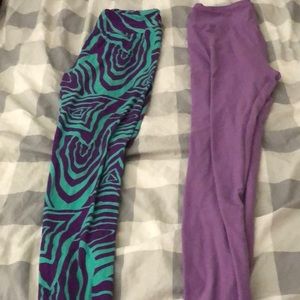 2 lularoe leggings